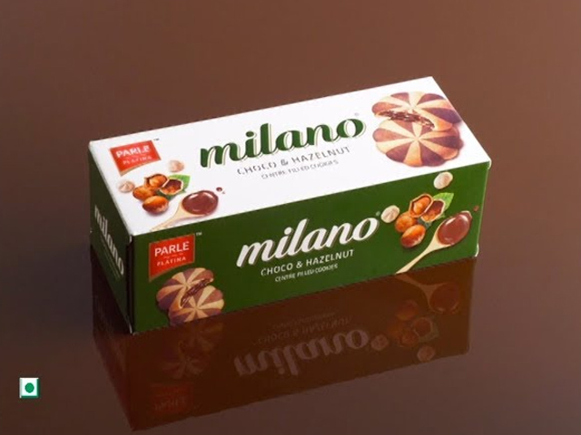 Parle Platina| Milano Centre Filled Cookies| Choco & Hazelnut